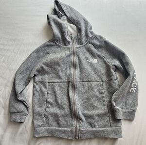 The North Face Heather Gray Zip-Up Hoodie